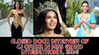 Miss Grand International Closed Door Interview Christine Juliane Opiaza [upl. by Frederich]