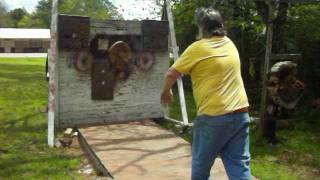 MOUNTAINMAN SPINNER THROWING BOWIE KNIFE PRETEST BY BO MCNEES [upl. by Mandle]