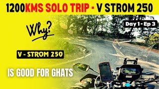 Day 1  Ep 2  V Strom 250 Ghat Roads Review  Exploring Western Ghats on VStrom 250  Agumbe Ghat [upl. by Edrock112]