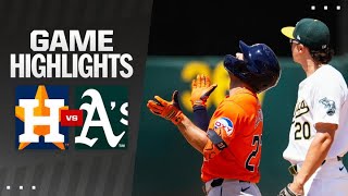 Astros vs As Game Highlights 72424  MLB Highlights [upl. by Mitchel193]