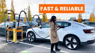 Kempower DC Fast Chargers at an EV Charging Station in Finland [upl. by Silrak]