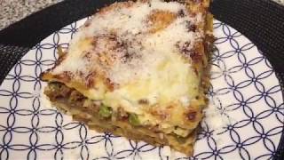 لازانيا بالكفتة والخضر سهلة ولذيذة Lasagnes viande hachée et légumes facile et rapide à réaliser [upl. by Gibson]