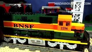 LEGO TRAINS Burlington Northern Santa Fe 10133 [upl. by Rolan117]