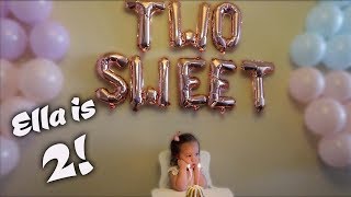 Ellas 2nd Birthday  Party Birthday Vlog [upl. by Gemoets]