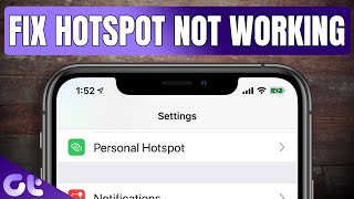 How to Fix iPhone Hotspot Not Working Issue  Guiding Tech [upl. by Akilat]