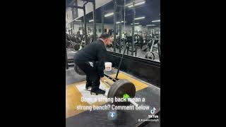 Heavy back movements for a bigger bench Deadlifts barbell rows 225315405 [upl. by Eduardo]