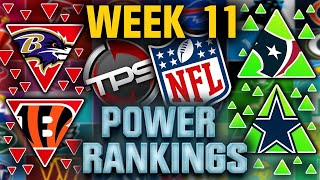 The Official NFL Week 11 Power Rankings 2023 A New BuffaLOW  TPS [upl. by Nigem]