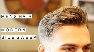 Modern Side Sweep Hairstyle  Best Mens Hairstyles  Short Hair for Men [upl. by Weitzman]