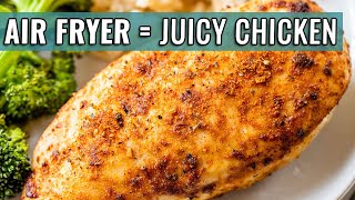 ONE Simple Trick for Juicy AIR FRYER Chicken NO Breading [upl. by Nylakcaj]