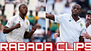 Kagiso Rabada Bowling Clips For Editing 🔥  Kagiso Rabada Scene Pack 💪 [upl. by Annairdna]