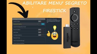 come abilitare il menu segreto della nostra Firestick TV Amazon  enable the secret menu Firestick [upl. by Siroved373]