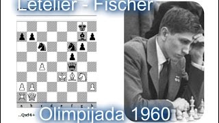 Fišer fantastični potez i žrtva  LETELIER vs FISCHER  Kraljeva Indijska odb  624 [upl. by Nawk]