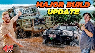 Ex Army Land Rover to CAPE YORK Our wildest Camera Car Build Yet  Huge BMW GU News [upl. by Loveridge783]