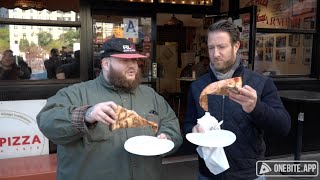 Barstool Pizza Review  Joes Pizza With Special Guest Action Bronson [upl. by Chuu]