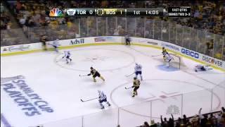 Matt Bartkowski wrister goal 10 May 13 2013 Toronto Maple Leafs vs Boston Bruins NHL Hockey [upl. by Sturrock618]