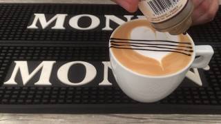 Pisaki Latte Art MONIN  wzory krok po kroku 5 [upl. by Teressa699]