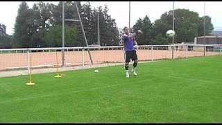 entrainement gardien but  exercice vivacité 5 goalkeeper training portero [upl. by Hcahsem]