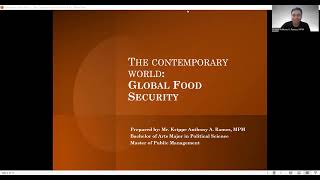 The Contemporary World Global Food Security [upl. by Edie]