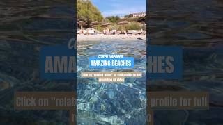 Corfu Greece Beaches 2024 Ermones  Teaser shortsvideo short [upl. by Leamsi]