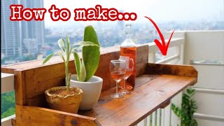 HOW TO MAKE BALCONY TABLE  HIGH RISE CONDO  THEFLORESVLOGS [upl. by Fitzhugh969]