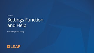 Firm and Application Settings [upl. by Lessig]