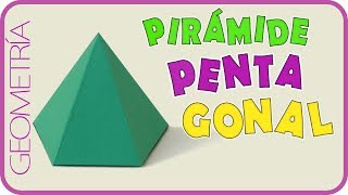 Como hacer una pirámide pentagonal Rápido y fácil  Pentagonal pyramid [upl. by Akerdna]