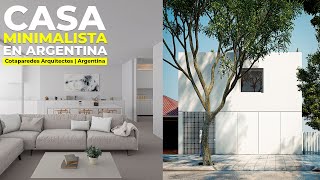 CASA MINIMALISTA en ARGENTINA articulada CON PATIOS Y GRAN MONOESPACIO  Cotaparedes Arquitectos [upl. by Kurth]