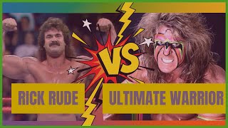 WWE 2K24 Showcase  40 Years of WrestleMania  Ravishing Rick Rude vs Ultimate Warrior [upl. by Saretta482]