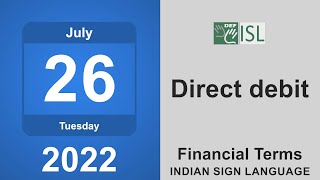 Direct debit Financial Term July 26th [upl. by Zenitram]