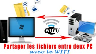 Comment mettre deux Pc en Réseau et Partager les fichiers via le WiFi [upl. by Anuahsal]