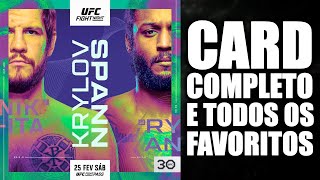 UFC KRYLOV VS SPANN  CARD COMPLETO E TODOS OS FAVORITOS [upl. by Powers696]