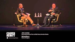 Pixars John Lasseter in Conversation with Michael Bierut 1 of 2 [upl. by Madden407]