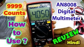 ANENG AN8008 Digital Multimeter Review amp Tutorial in Hindi  Frequency Capacitance test  Som Tips [upl. by Darlleen528]