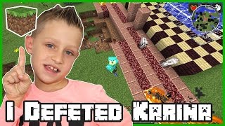 Minecraft Challenge Games  Ronald Defeated Karina [upl. by Anerdna]