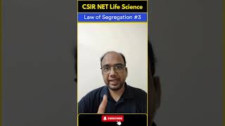 CSIR NET Life Science 2024  Law of Segregation Part 3 shorts csirnetlifesciences [upl. by Sucramej113]