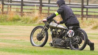 Once the FASTEST Motorcycle in the World Brough Superior SS100 put to Test on the Airstrip [upl. by Arreit328]