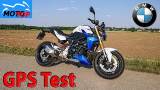 BMW F900R 2023  GPS Test  ACCELERATION  ROLL ON  TOPSPEED [upl. by Efal]