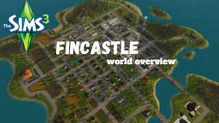 FINCASTLE  SIMS 3 WORLD OVERVIEW [upl. by Kimbra]