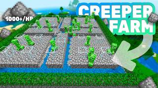 EASIEST CREEPER FARM 121 MINECRAFT BEDROCK  MCPE PS4 Xbox Switch Windows 10 [upl. by Redvers]