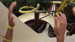 Scary Fall Water Slide at Arraial d’Ajuda Eco Parque [upl. by Jahncke]