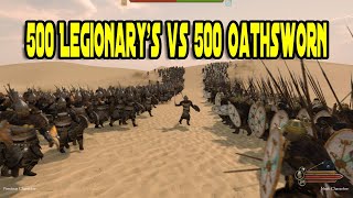 Mount amp Blade 2 Bannerlord 500 Legionary vs 500 Oathsworn Battle Test [upl. by Tohcnarf]