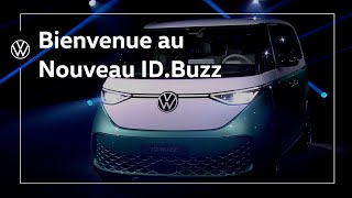 Première Mondiale Nouveau IDBuzz 100 électrique  Volkswagen [upl. by Rawley]