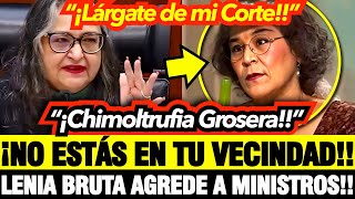 😎 ¡EXPULSAN a LENIA BATRES de la CORTE ¡AGR3D1Ó a NORMA PIÑA quot¡LOCA CHIMOLTRUFIA MAJADERAquot [upl. by Akeimahs30]