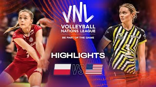 🇵🇱 POL vs 🇺🇸 USA  Highlights Final 34  Womens VNL 2023 [upl. by Sorodoeht534]