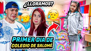 PRIMER DIA DE COLEGIO DE SALOMÉ😭 Carlos amp Adri [upl. by Giselle]