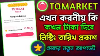 Tomarket Listing date  টমেটো কখন টাকা দিবে  টমেটো লিস্টিং তারিখ প্রকাশ  Saddam Zone [upl. by Ardrey]