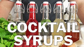 5 x Essential syrups for making cocktails [upl. by Nayar]