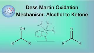 DessMartin Oxidation Mechanism Alcohol To Ketone  Organic Chemistry [upl. by Nilam]