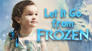 FROZEN  Let It Go Singalong  Cute 3 Year Old Sings Let It Go from Frozen [upl. by Nnayllas]