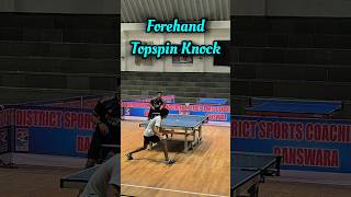 Forehand Topspin Knocking in Table Tennis 🏓 Forehand Topspin in Ping Pong [upl. by Hacker]